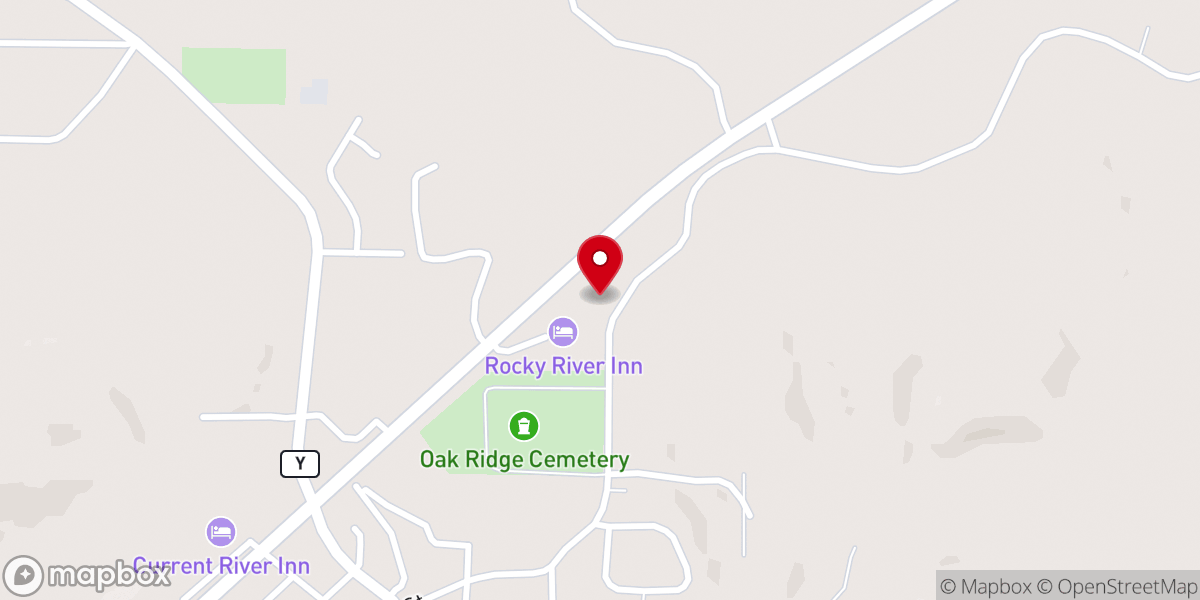Map showing location of Trinity Lutheran Church