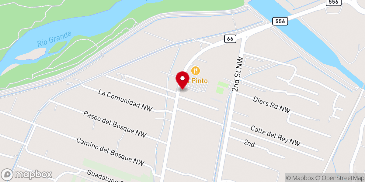 Map showing location of United Independent Eastern Orthodoxchurch of NM Inc