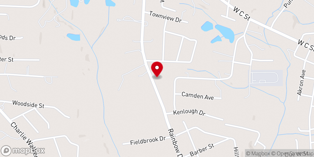 Map showing location of Clermont Free Will Baptist Church