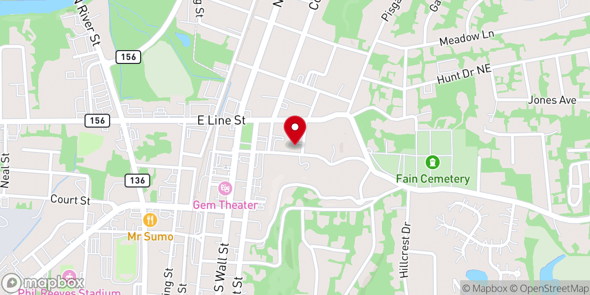 Map showing location of St. Timothy's Episcopal Church