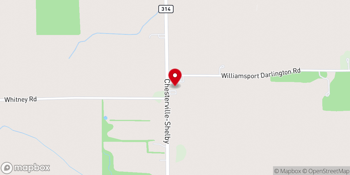 Map showing location of North Woodbury Alliance Church