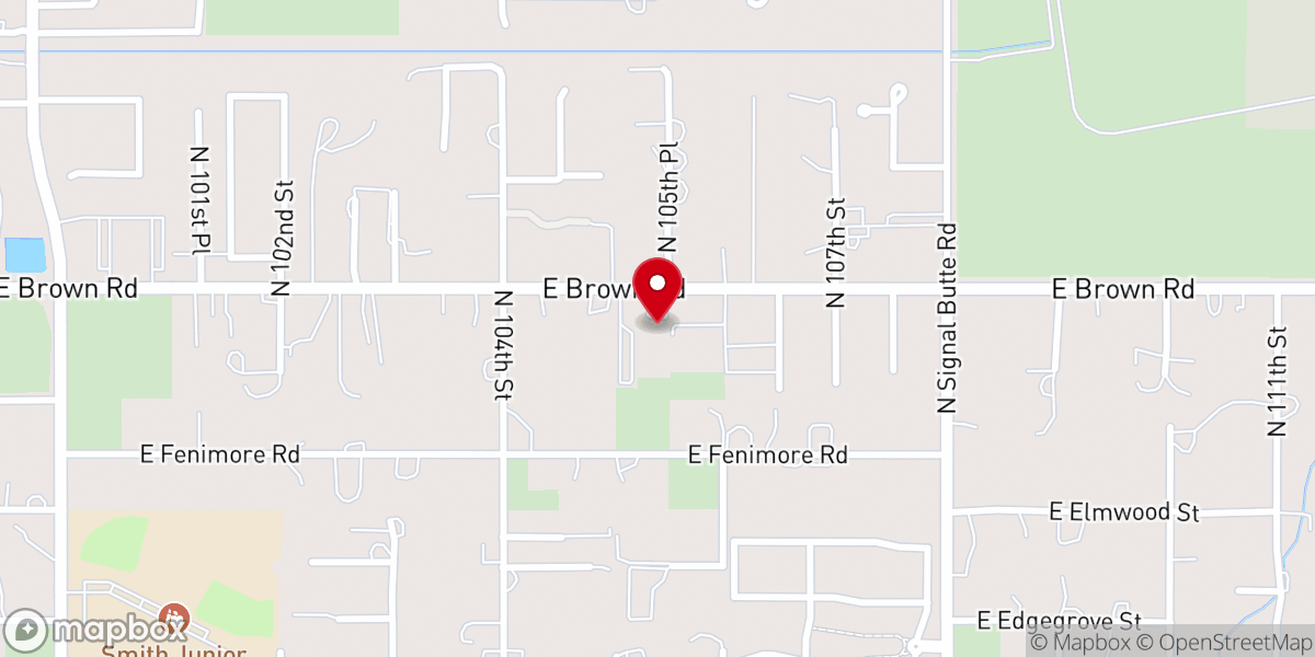 Map showing location of HiWay Baptist Church