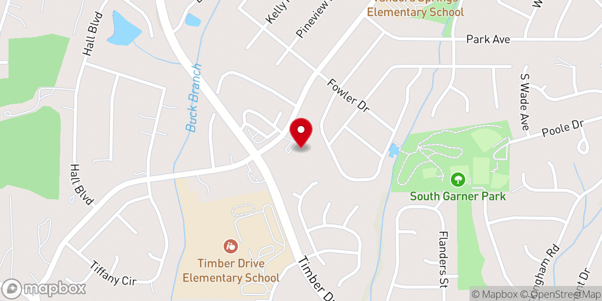 Map showing location of Vandora Springs Church