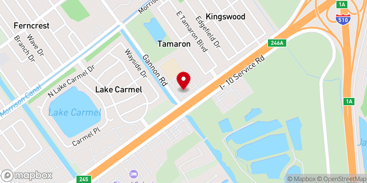 Map showing location of Ambassdors For Christ Inner City Church