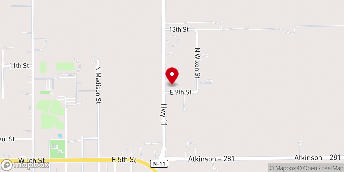 Map showing location of Immanuel Lutheran Church