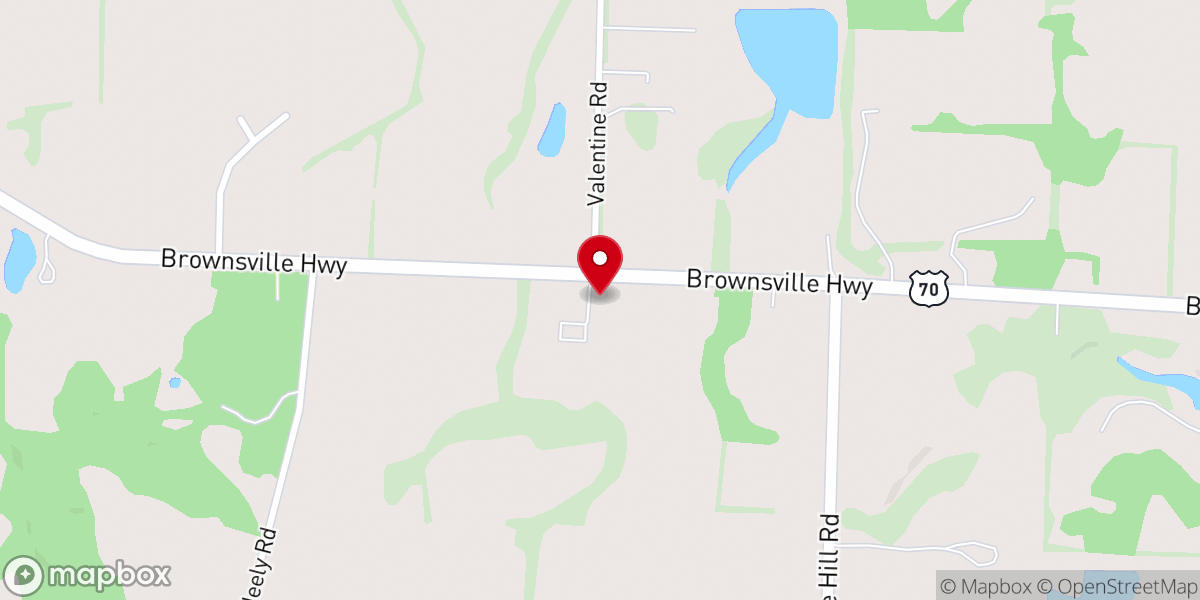 Map showing location of Ararat Baptist Church