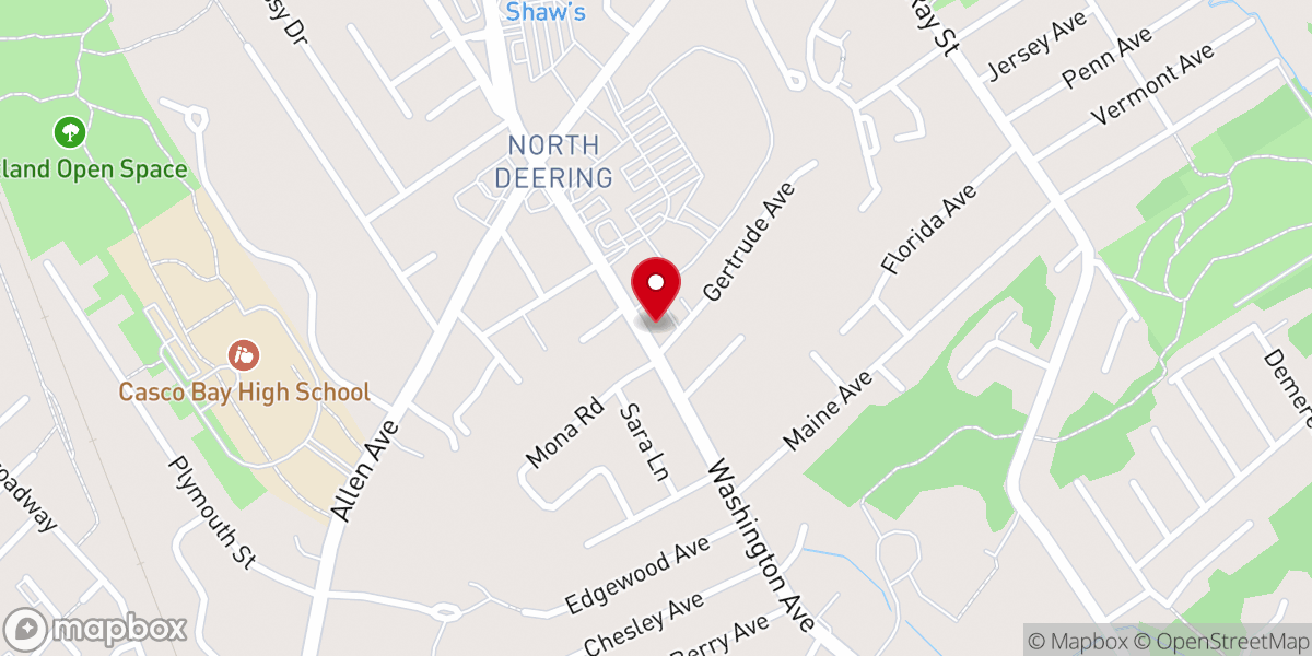 Map showing location of North Deering Alliance Church