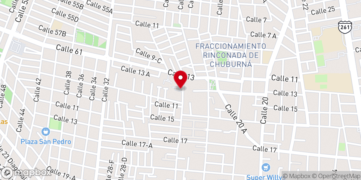 Map showing location of CENTRO CRISTIANO ISRAEL Y JERUSALEN