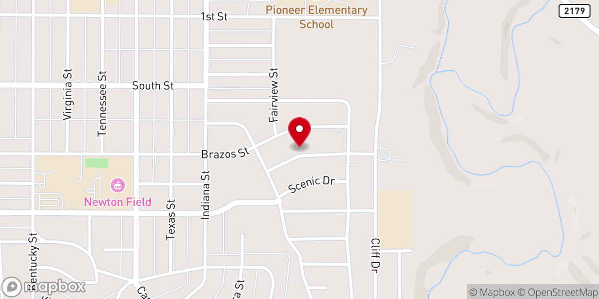 Map showing location of Young County Emmaus Mini Community