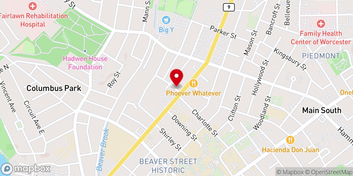 Map showing location of Faith Chapel International Ministries
