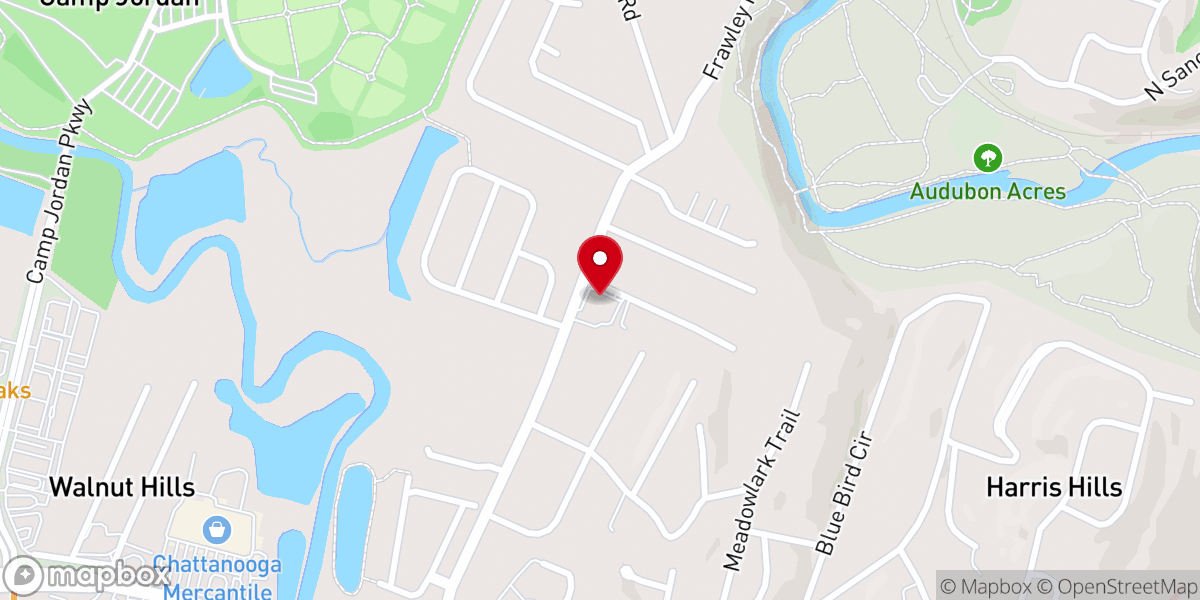Map showing location of Frawley Church