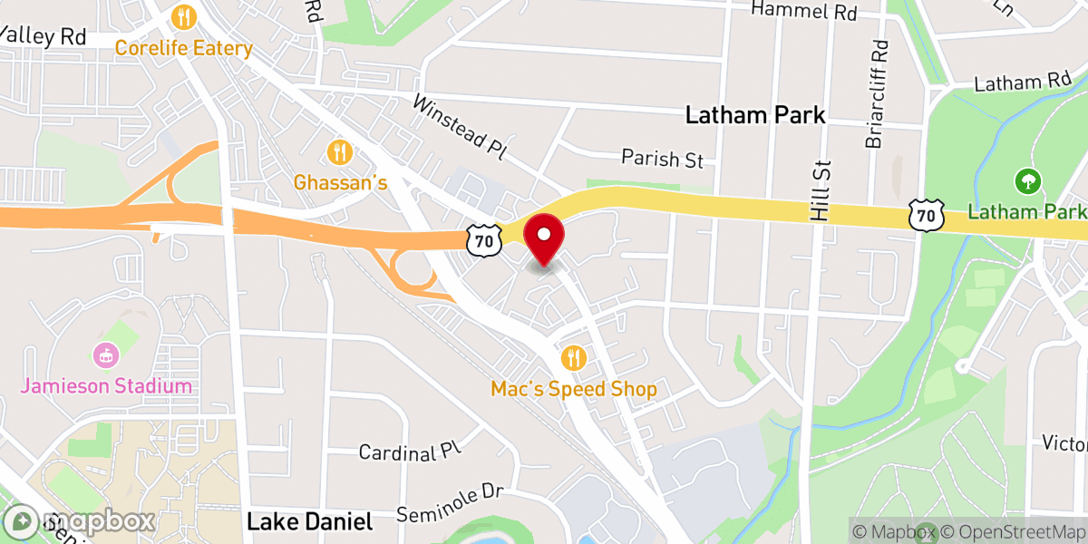 Map showing location of Restoration Outreach Christian Center