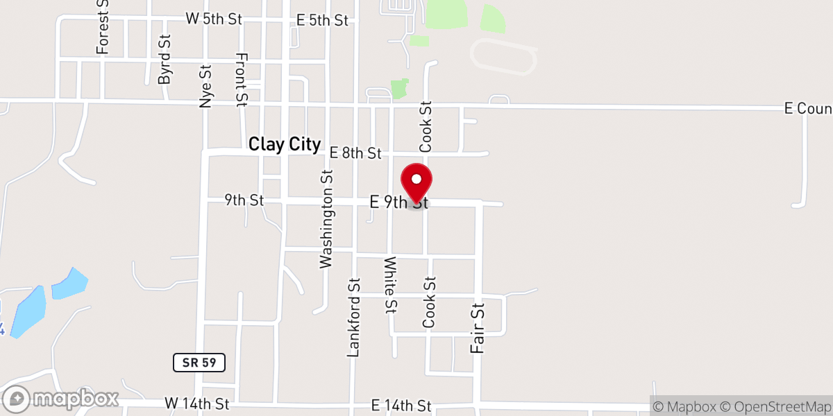 Map showing location of First Brethren Church