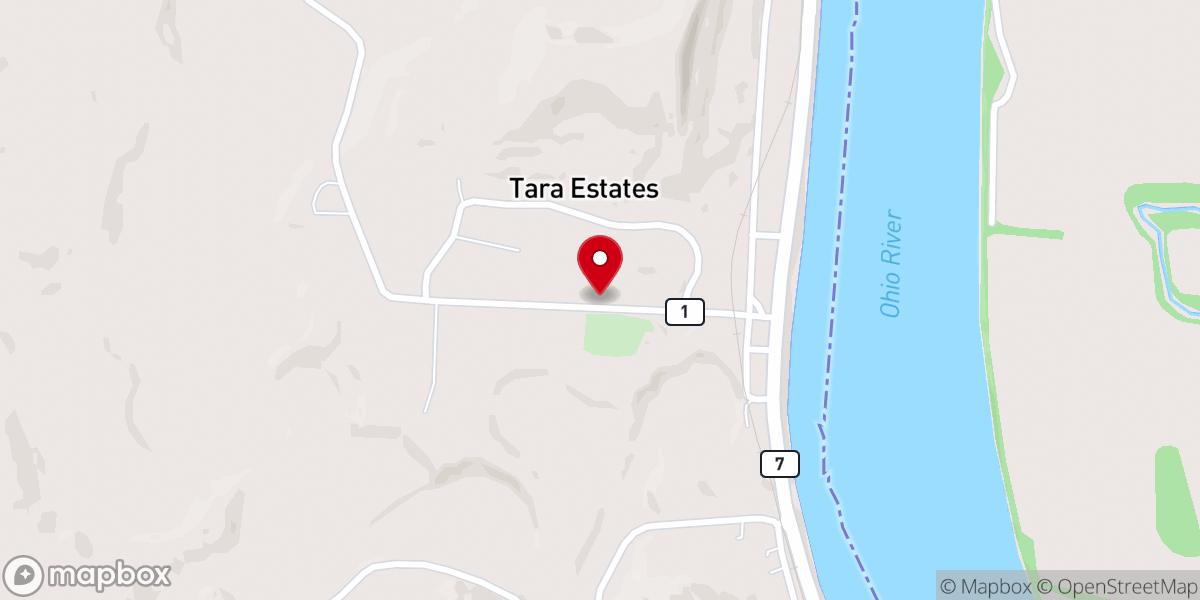 Map showing location of Addison Freewill Baptist Church