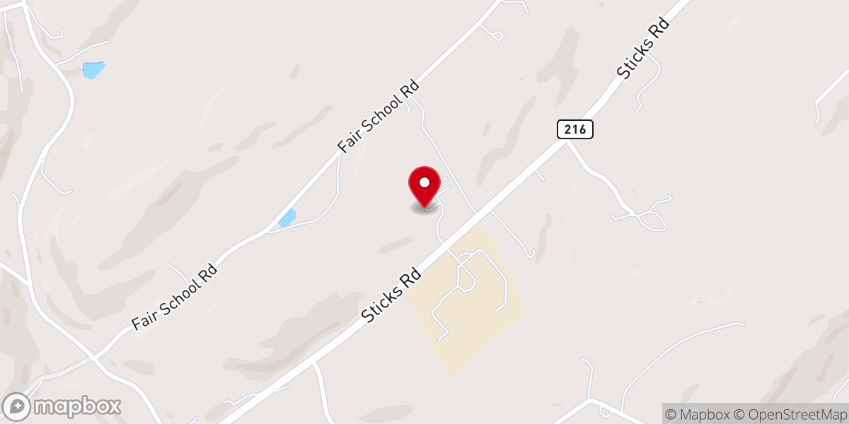 Map showing location of St Jacobs Lutheran Church