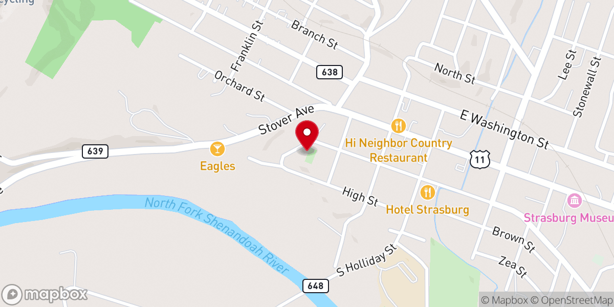 Map showing location of Mt Zion United Methodist Church
