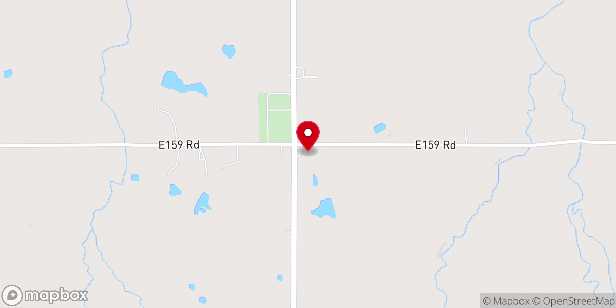 Map showing location of Lightning Ridge Church