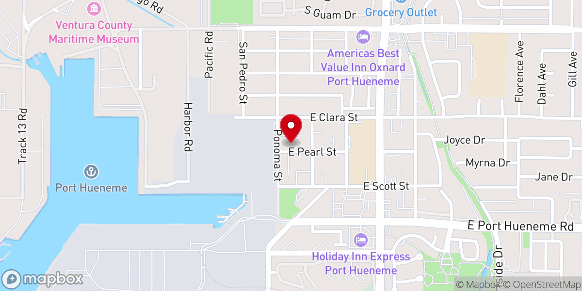 Map showing location of Evangelistic Missionary Baptist Church