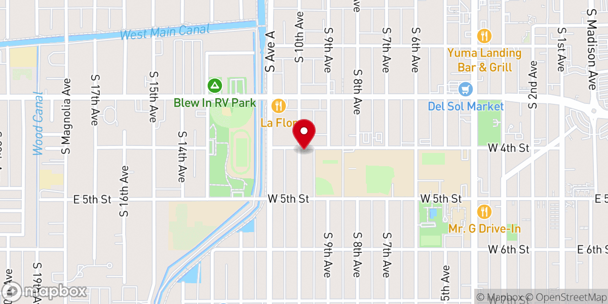 Map showing location of The Rose of Sharon Church of God in Christ
