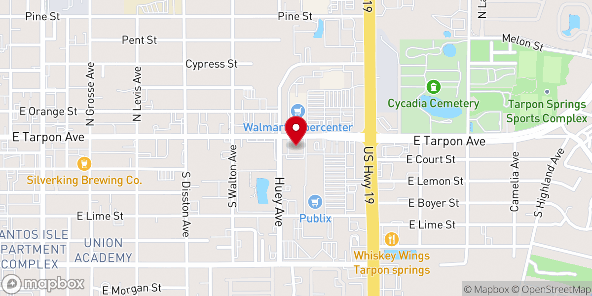 Map showing location of St. Timothy Lutheran Church