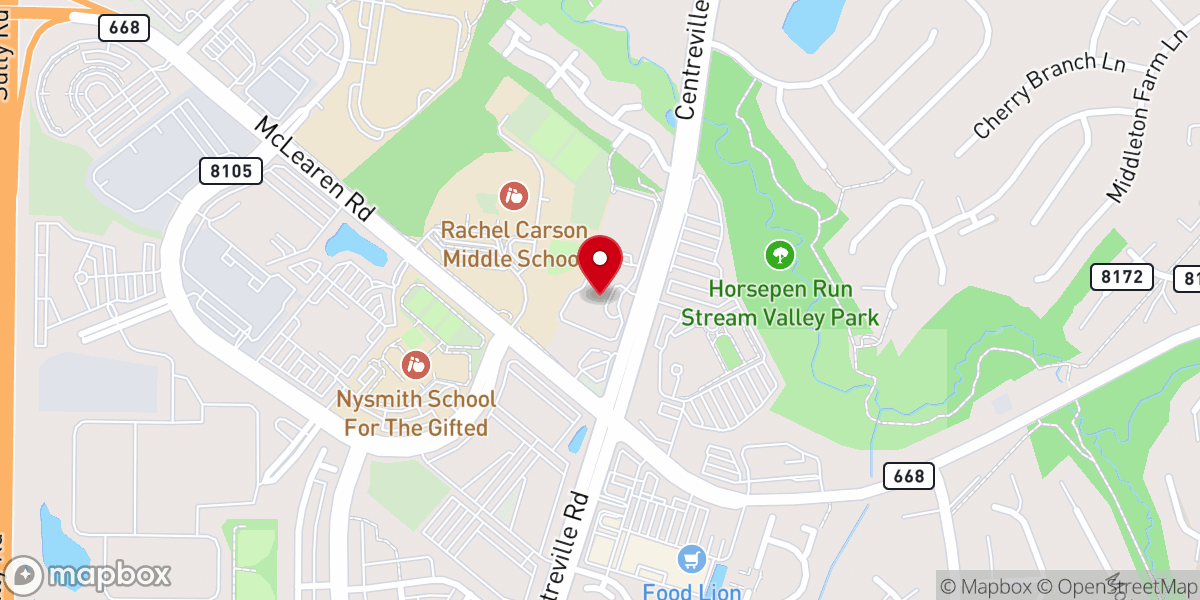 Map showing location of Christ Church