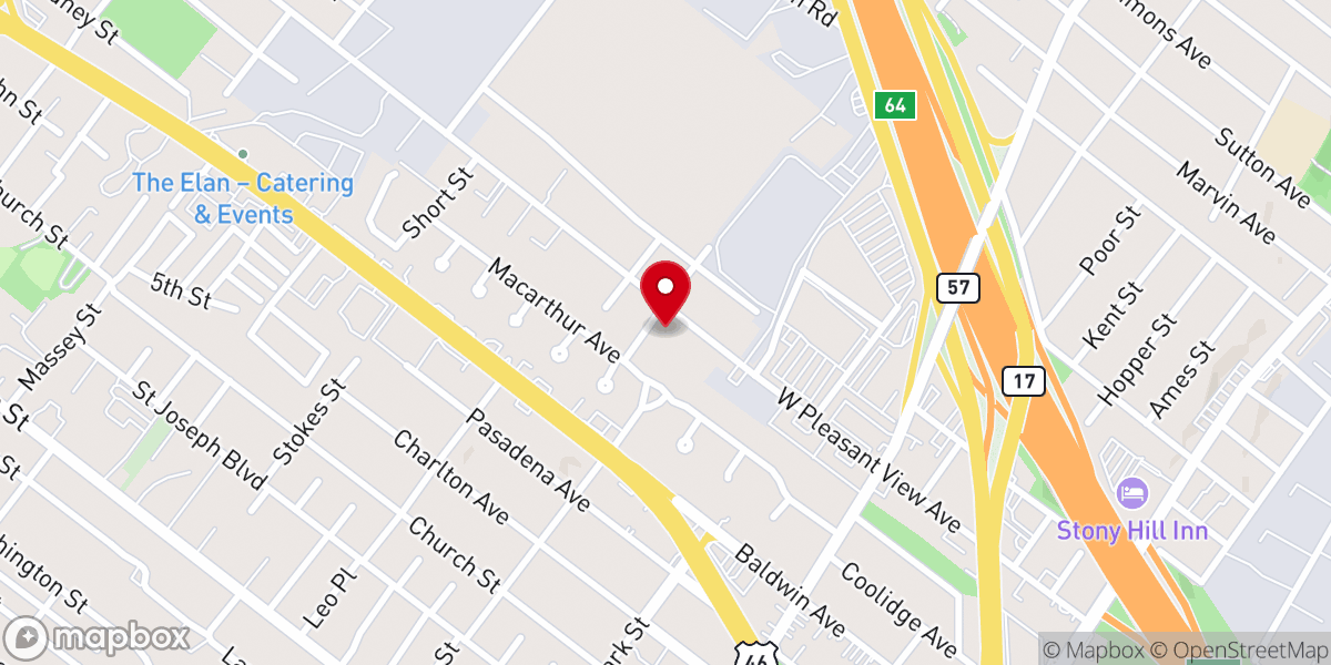 Map showing location of Bergen Bible Baptist Church