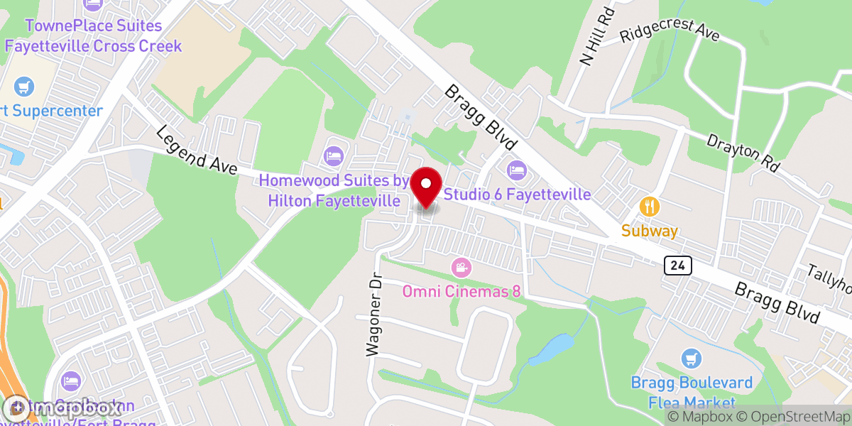 Map showing location of Unity Christian Church International