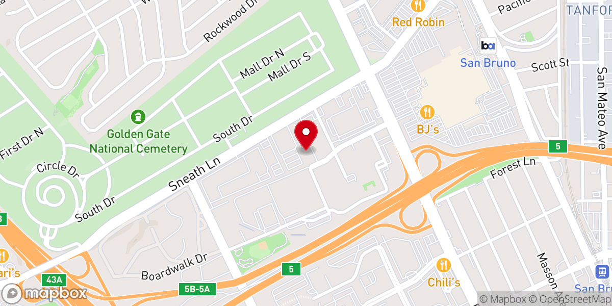 Map showing location of LDS Church Tongan Center