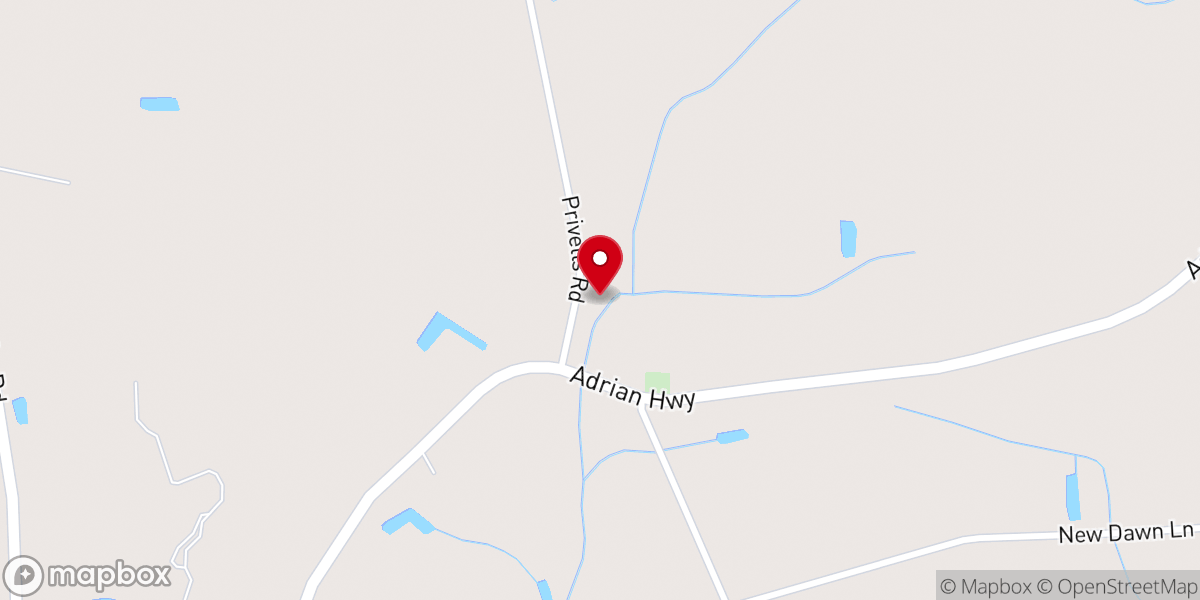Map showing location of Good Hope Baptist Church