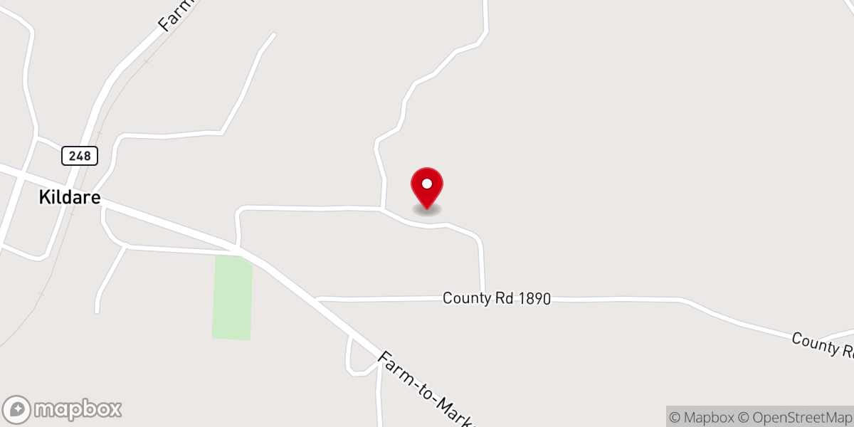 Map showing location of St. John Divine Church
