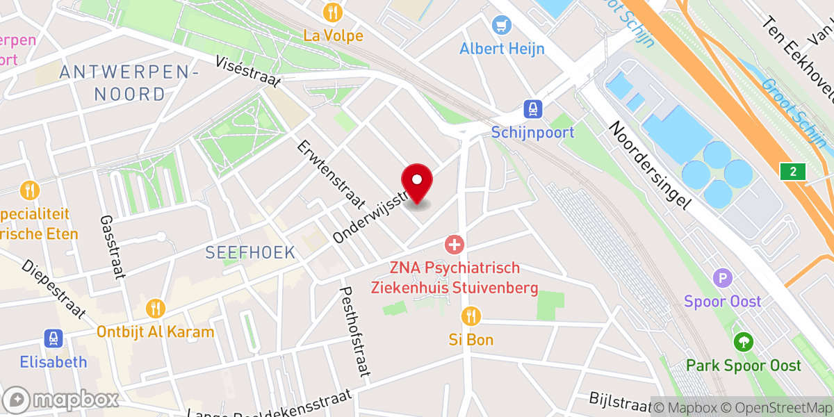 Map showing location of Sint-Eligiuskerk