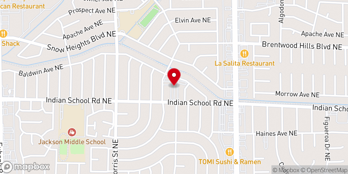 Map showing location of St. Bernadette's Church Parking