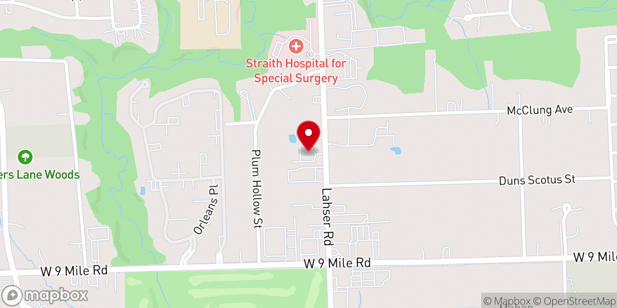 Map showing location of Living Water Seventh-Day Adventist Church