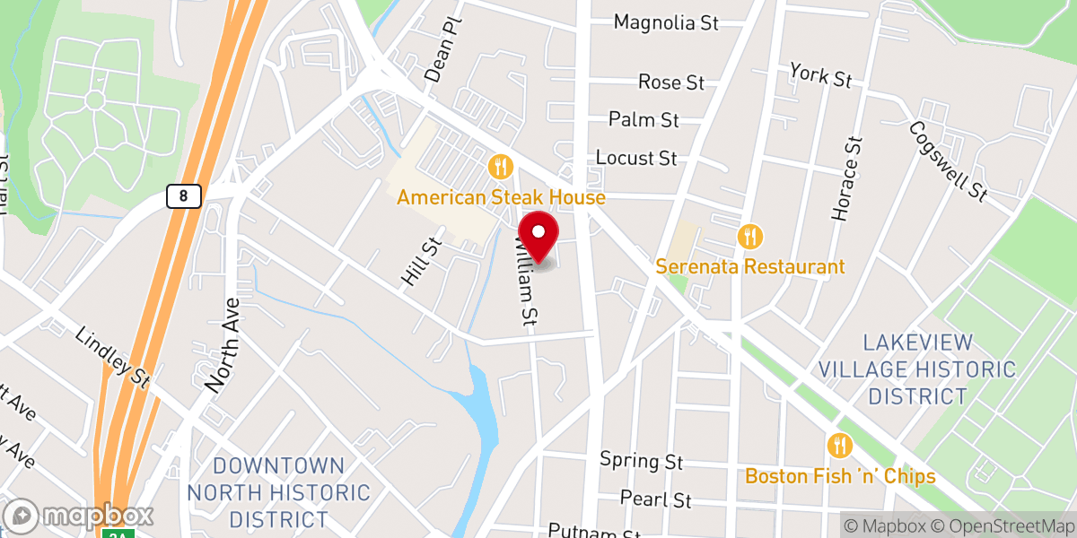 Map showing location of Iglesia de Jesus