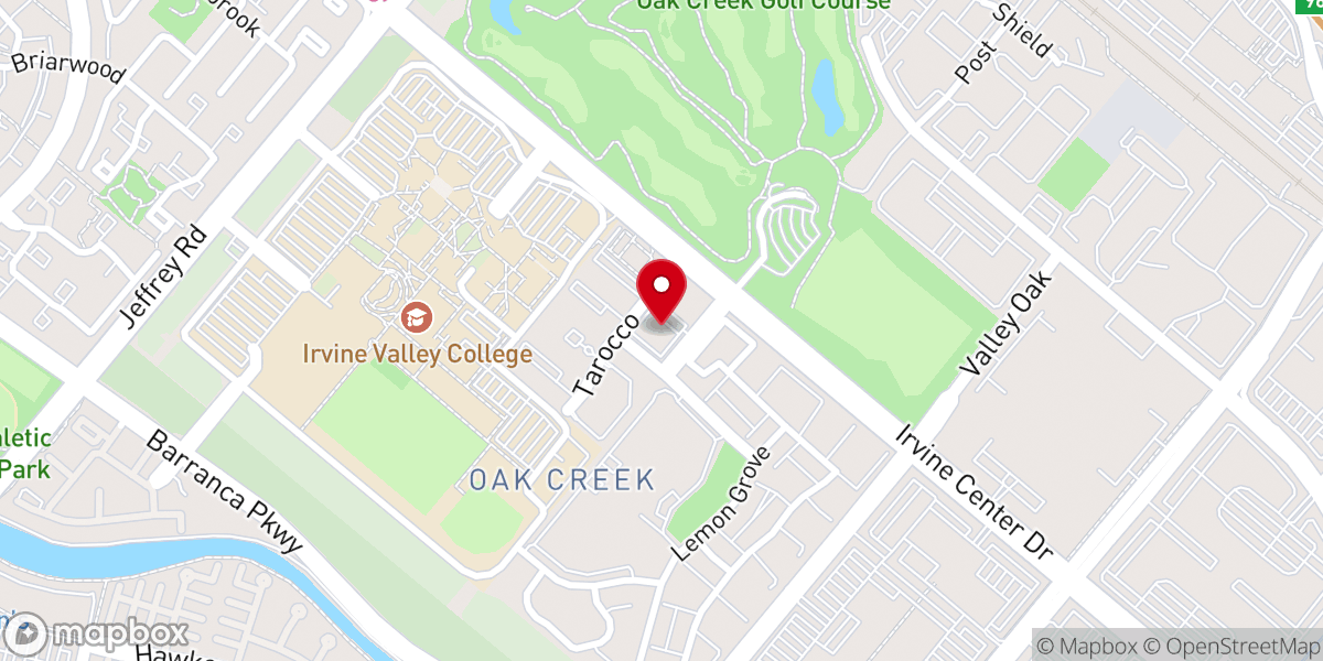 Map showing location of Pacific Church of Irvine