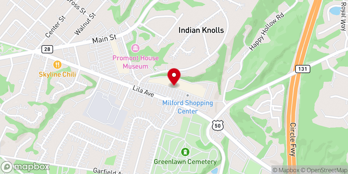 Map showing location of Heart Church