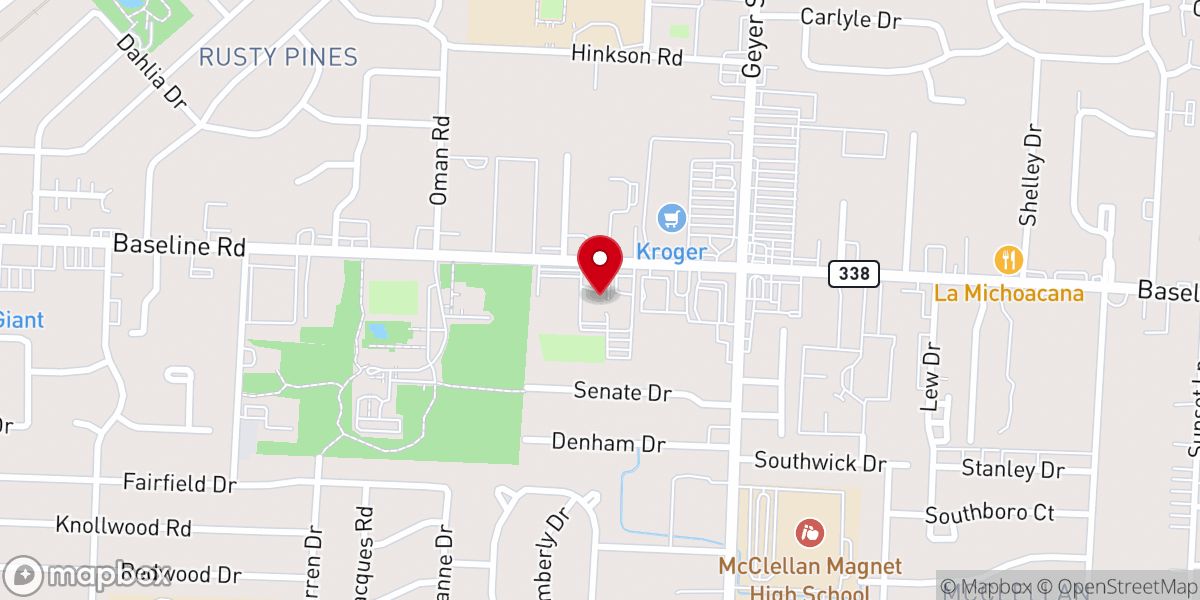 Map showing location of St Theresa's Catholic Church