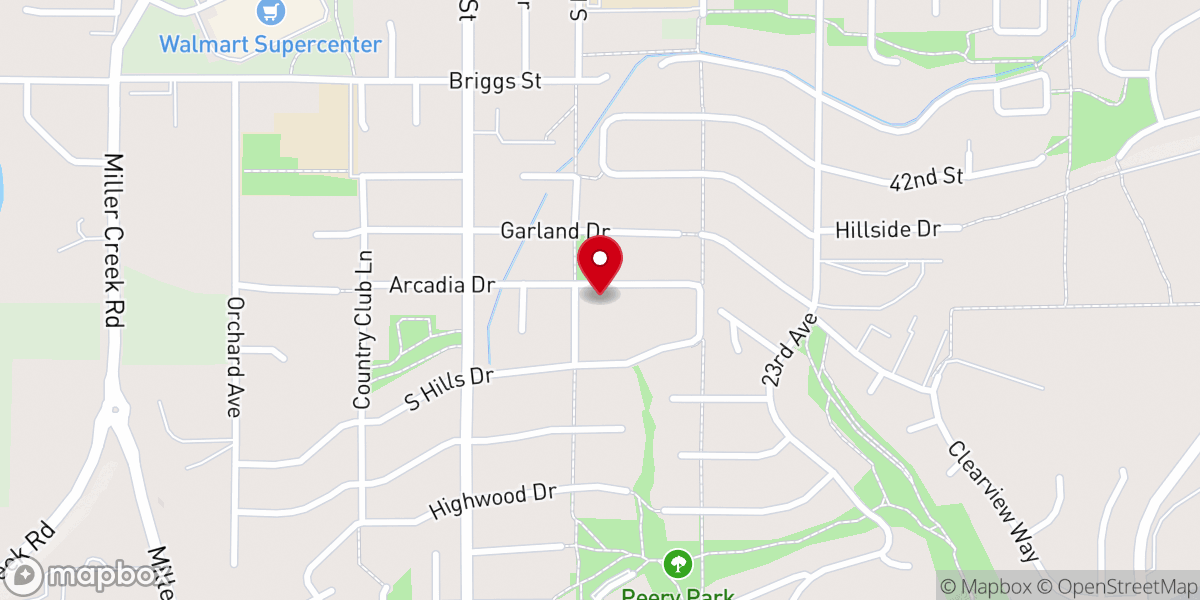 Map showing location of Precious Thoughts Ministries