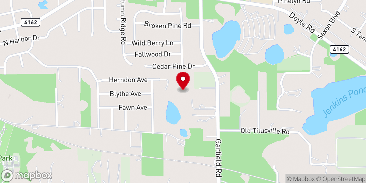 Map showing location of River of Life Church