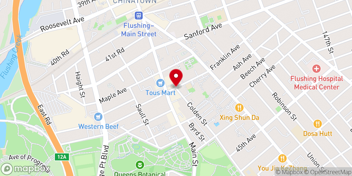 Map showing location of Home of Utmost Bliss Ny Associates Inc