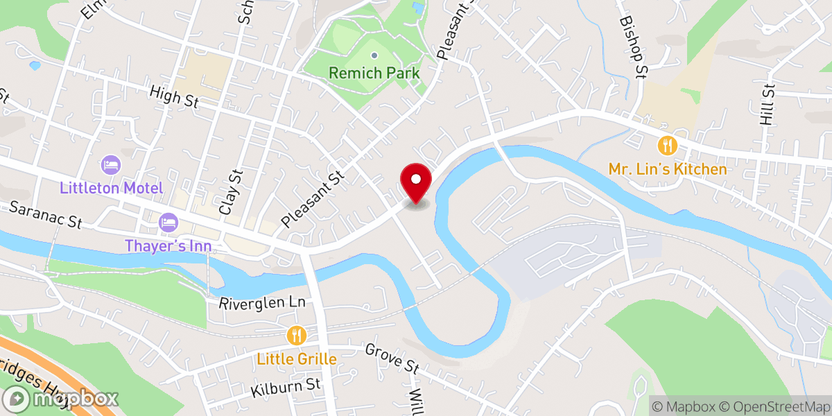 Map showing location of Littleton Bible Baptist Church
