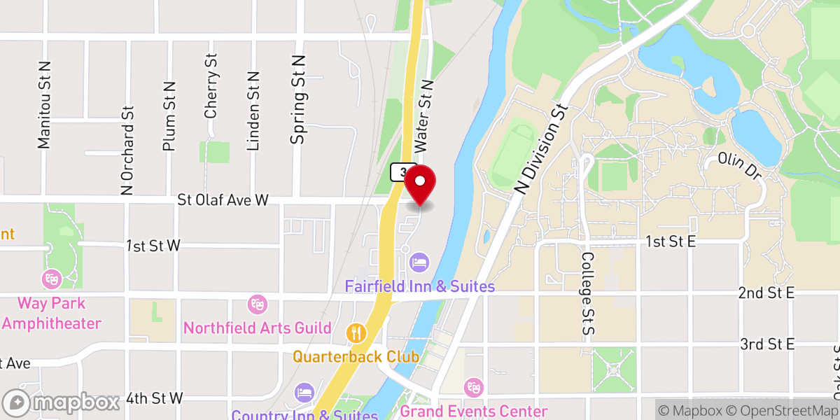 Map showing location of Northfield Shares
