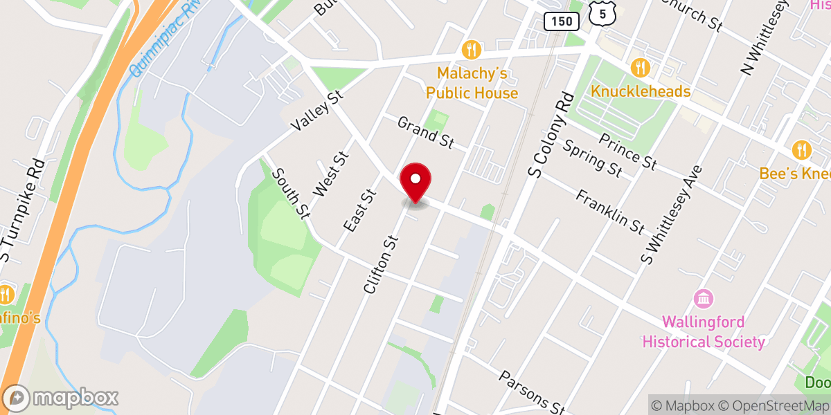 Map showing location of Hungarian Community Club of Wallingford