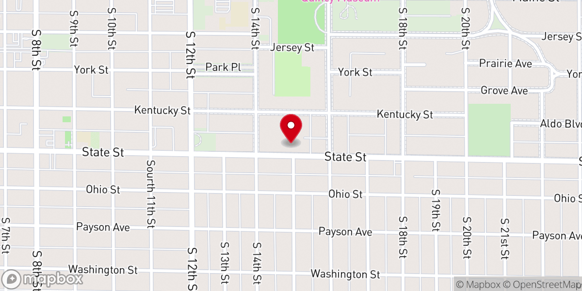 Map showing location of O'Donnell-Cookson Life Celebration Home