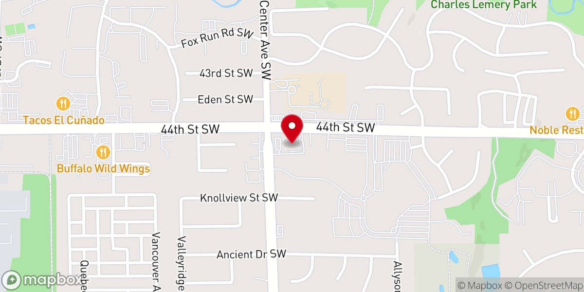 Map showing location of Christ Lutheran Church
