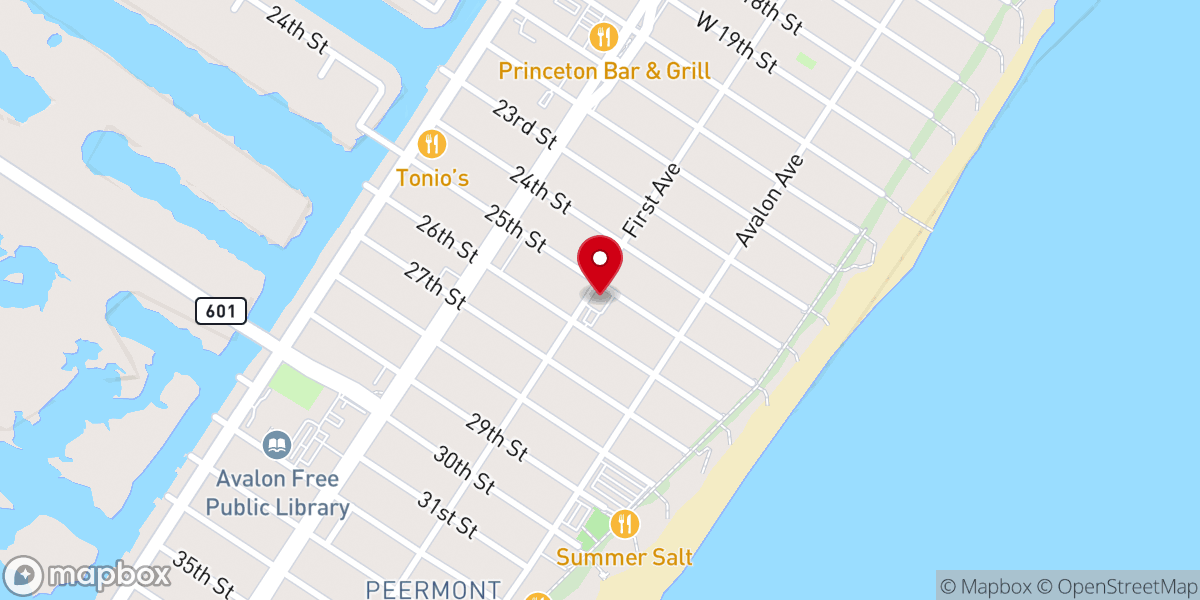 Map showing location of Sacred Heart Church