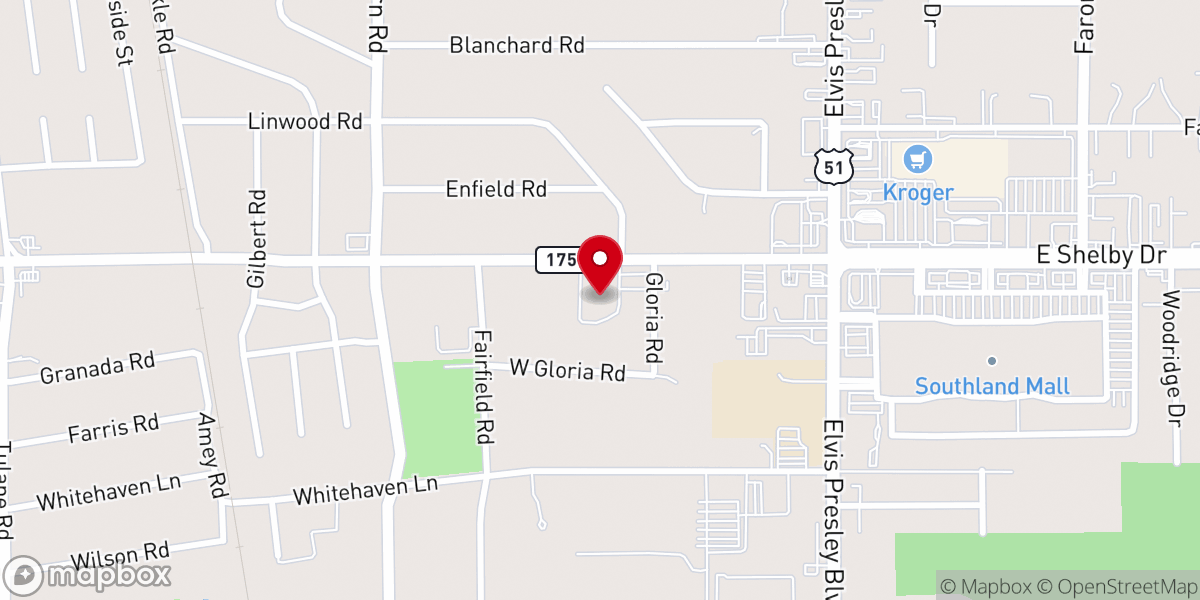 Map showing location of Whitehaven Presbyterian Church