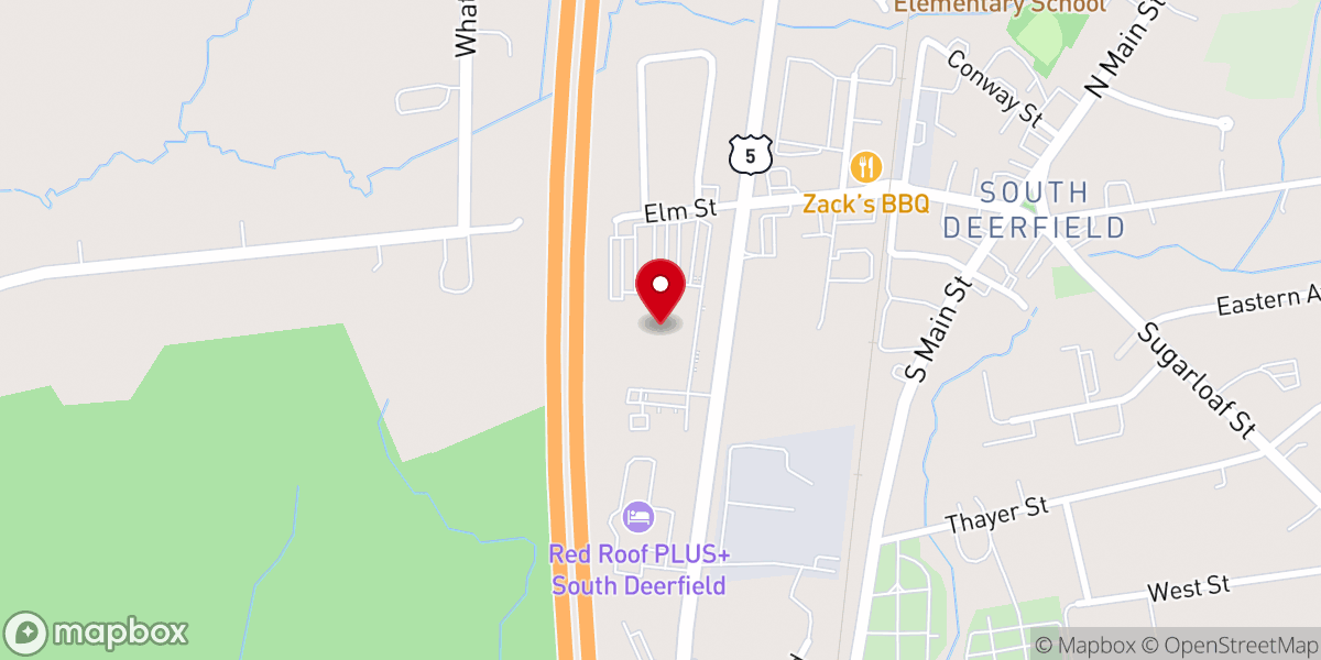 Map showing location of Yankee Candle Village