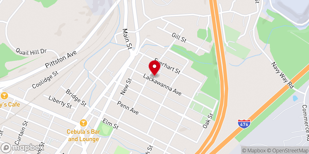 Map showing location of Sacred Heart of Jesus Church