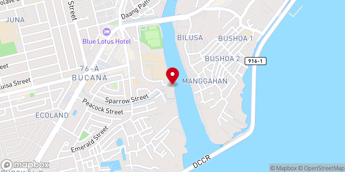 Map showing location of United Pentecostal Church Ecoland